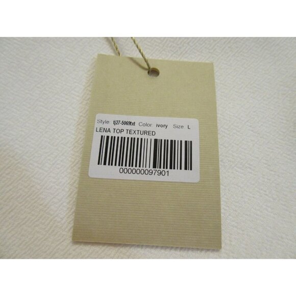 NWT Torn by Ronny Kobo Lena in Ivory Textured Flare Swing Crop Top L $176 - Picture 4 of 4